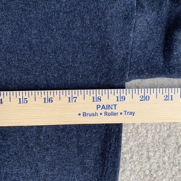 Madewell Color Block Classic Wool Blend Cream Blue Crew Neck Sweater Women’s XXS - Picture 7 of 10